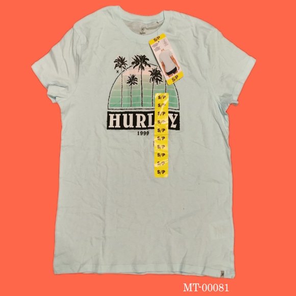 Hurley Ladies' Short Sleeve Graphic Tee (Light Green) S/P - Picture 1 of 6